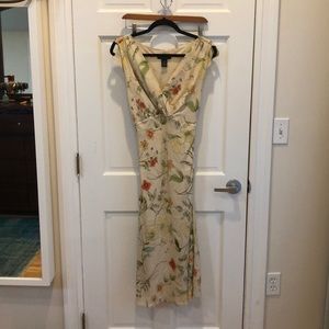 Silk floral dress